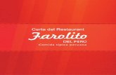 Carta Restaurant Farolito del Perú
