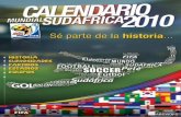 Calendario South Africa 2010 1era Edicion