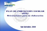 PLAN DE PROTECCION ESCOLAR (PPE). ORIENTACIONES PARA SU ELABORACION