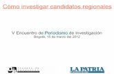 Como investigar candidatos regionales