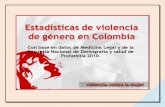 Estadísticas de la violencia de género en Colombia