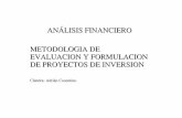 Metodología de evaluación y formulación de proyectos de inversión