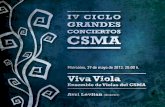 IV Ciclo Grandes Conciertos CSMA 11 Viva Viola