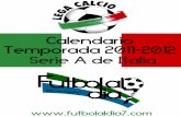 Calendario Serie A Italia