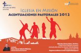 Miércoles del INPAS "Acentuaciones Pastorales 2012"