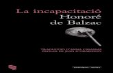 La Incapacitació, d'Honoré de Balzac