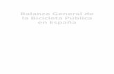 Balance General de la Bicicleta Publica en España