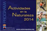 Actividades Naturaleza 2014 Ayto Roquetas