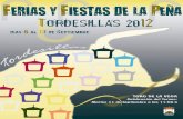 Programa Ferias y Fiestas de la Peña Tordesillas 2012