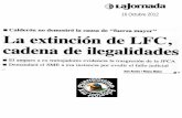 La extinción de LFC, cadena de ilegalidades
