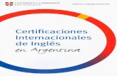 Certificaciones Internacionales de Inglés en Argentina