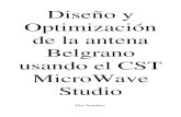 Antena Belgrano CST Microwave Studio