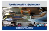 Participación ciudadana de niñas, niños y adolescentes