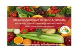Libro de recetas con fruta y verdura