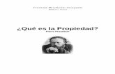 Proudhon, Pierre - Qué es la Propiedad