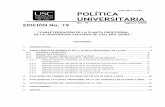 No. 19 Politica Universitaria