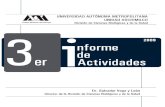 3er Informe de Actividades D4r. Salvador Vega y León