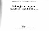 Rosario Castellanos - Selección de Mujer que sabe latín