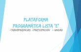 Plataforma Programática lista E Colegio de Profesores Magallanes