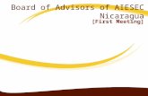 Board of advisors of aiesec nicaragua 1st meeting