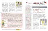 ASGECO INFORMA - CAMPAÑA "CONSUMO: LO JUSTO"