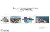Inventarios de emisiones de GEIs en el sector transporte