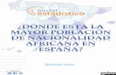 Poblacion de nacionalidad africana en España
