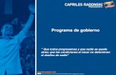 Programa de Gobierno de Capriles Radonski