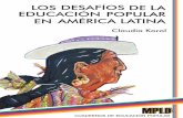 Los desafíos de la educación popular en América Latina