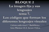 Tema 7 los códigos que forman los diferentes lenguajes visuales
