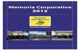 Memoria corporativa 2012 - Gremi del Motor