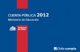 Cuentas públicas ministeriales 2012 - Educación. Diciembre 2012