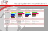 Horario Club Deportivo El Pinar 2010