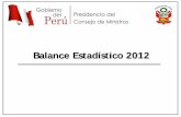 Balance Estadístico 2012