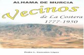 Alhama de Murcia Vecinos de La Costera 1777-1950