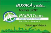 Vacaciones en Boyacá 2011 - 2. Planes sin transporte desde Bogotá ó en bus de línea - PAIPA TOURS