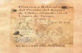 Histórica Relación del Pueblo del Reyno de Chile situado en el llano de Tango