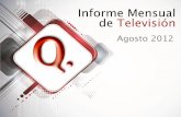 Informe Mensual de TV Agosto 2012
