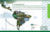 X Congreso de Reservas Naturales Privadas y de Pueblos Originarios