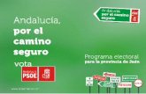 Programa Electoral PSOE Jaén Andaluzas 2012