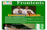 Mayo de 2012, Revista Frontenis. Numero 35