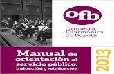 Manual de orientación al servicio público, inducción y reinducción 2013
