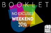 Booklet No excuses Weekend - 2014