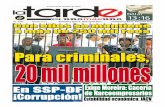 25 octubre 2012 Para criminales 20 mil millones