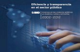 Eficiencia y transparencia en el sector público. Avances en las compras públicas en ALC 2002-2012