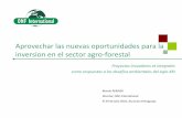 Apovechar las nuevas oportunidades para la inversion en el sector agro-forestal