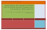 Sistemas de supervision en la educación superior en países europeos