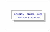 Cuenta Publica de la Gestion Anual 2008
