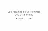 Presentación de José Miguel Mulet en Ciencia en Redes