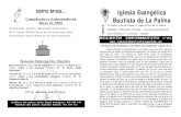 001 Enero 2008 Boletín Iglesia Bautista de La Palma